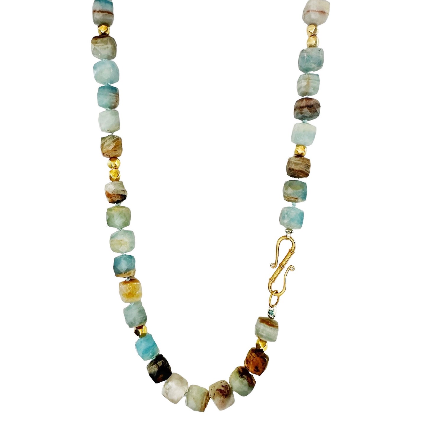 Argentinian Blue Calcite Gemstone Necklace