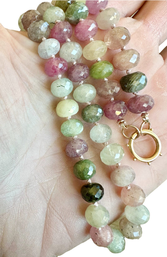Muted Sapphire Gemstone Necklace