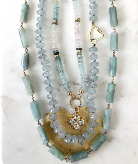 Milky Aquamarine Gemstone Necklace