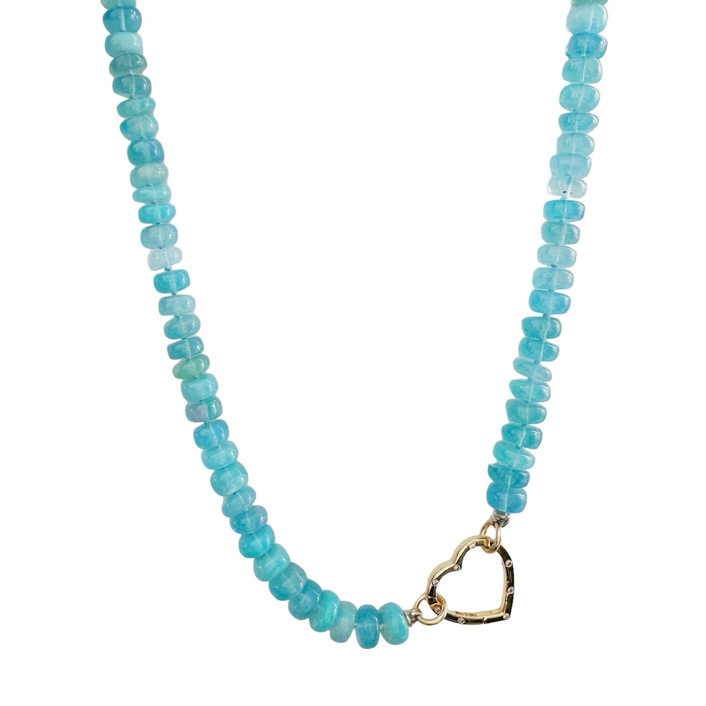 Blue Ethiopian Opal Gemstone Necklace