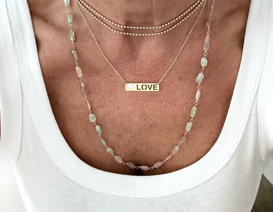Cutout LOVE Necklace