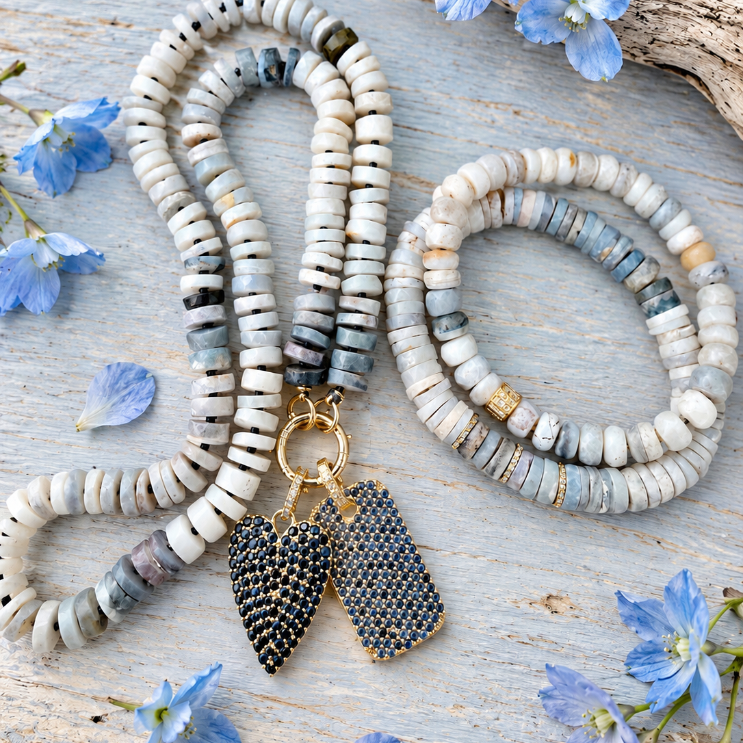 Australian Opal Heishi Necklace