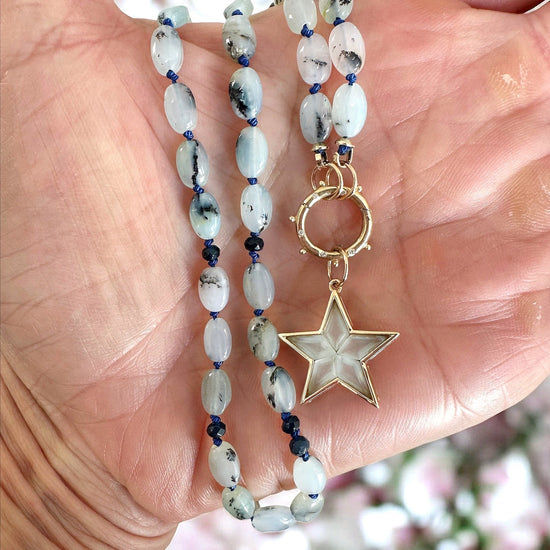 Aquamarine Star Charm