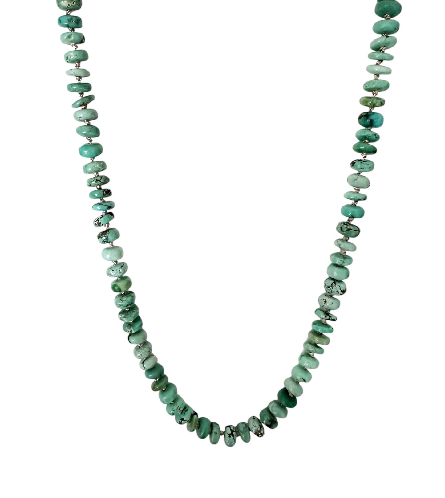 Turquoise Heishi Gemstone Necklace