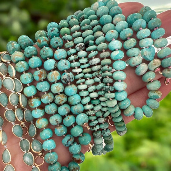 Turquoise Heishi Gemstone Necklace