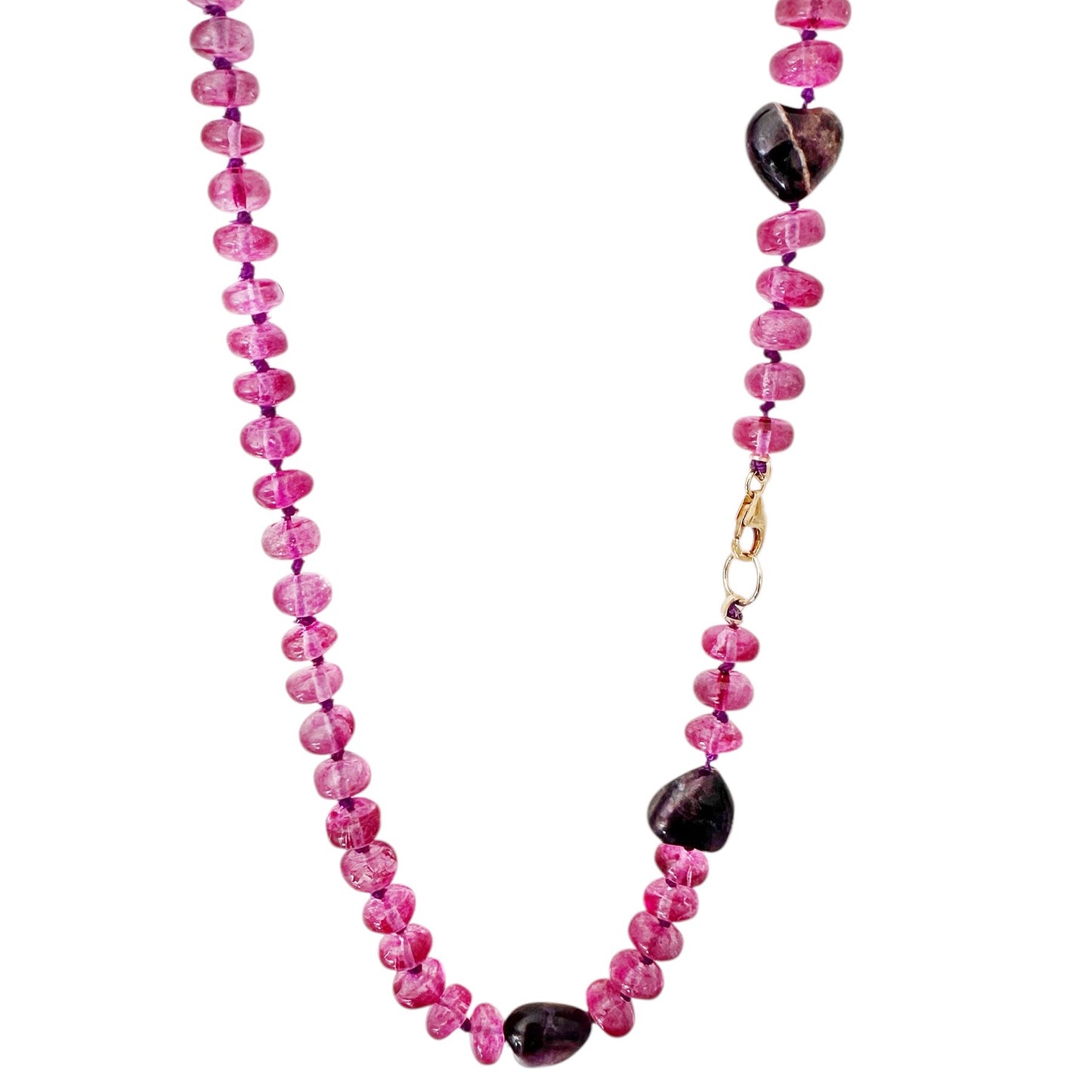 Pink Topaz Gemstone Necklace