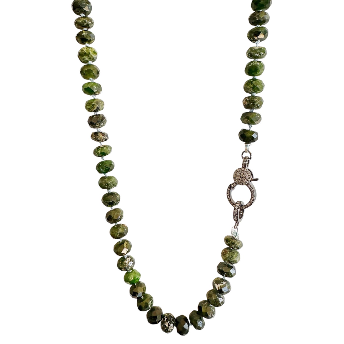 Chrome Diopside Gemstone Necklace