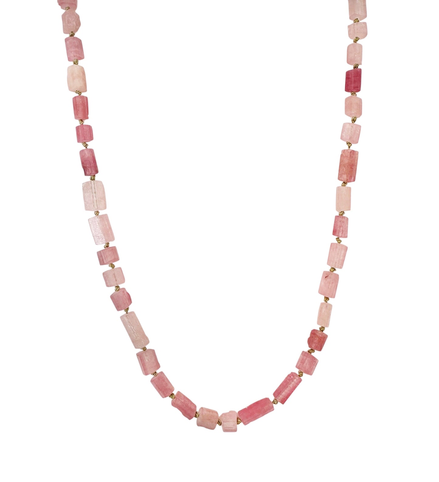Pink Tourmaline Gemstone Necklace