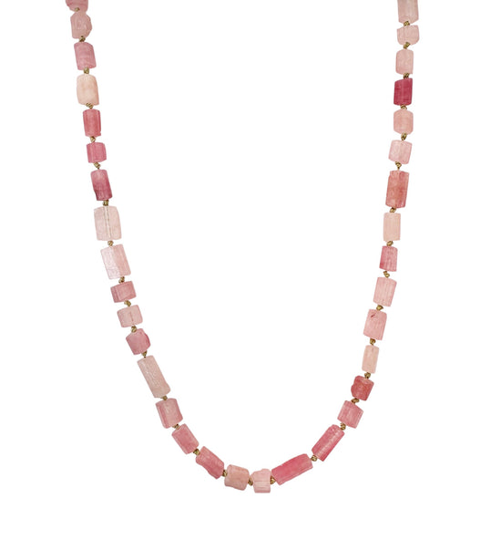 Pink Tourmaline Gemstone Necklace
