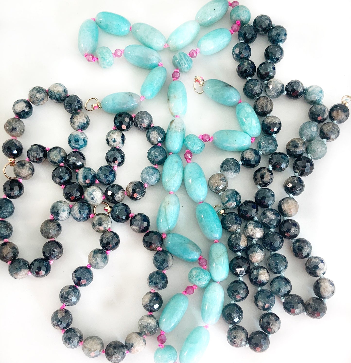 Blue Tourmaline Gemstone Necklace