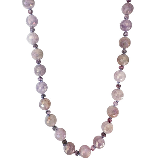 Titanium Coated Jade  Gemstone Necklace