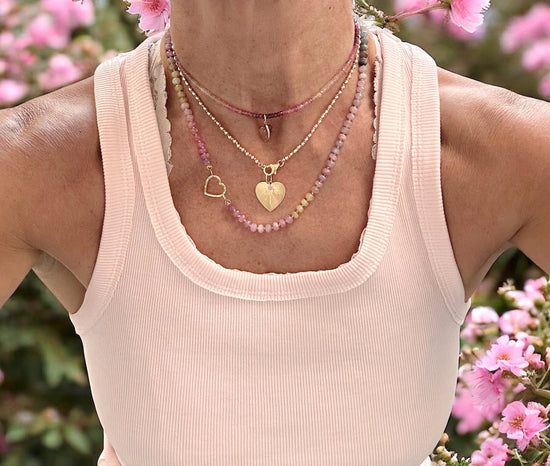 Pastel Sapphire Gemstone Necklace