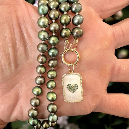 Emerald Heart Charm