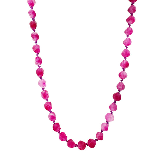 Pink Tourmaline Gemstone Necklace