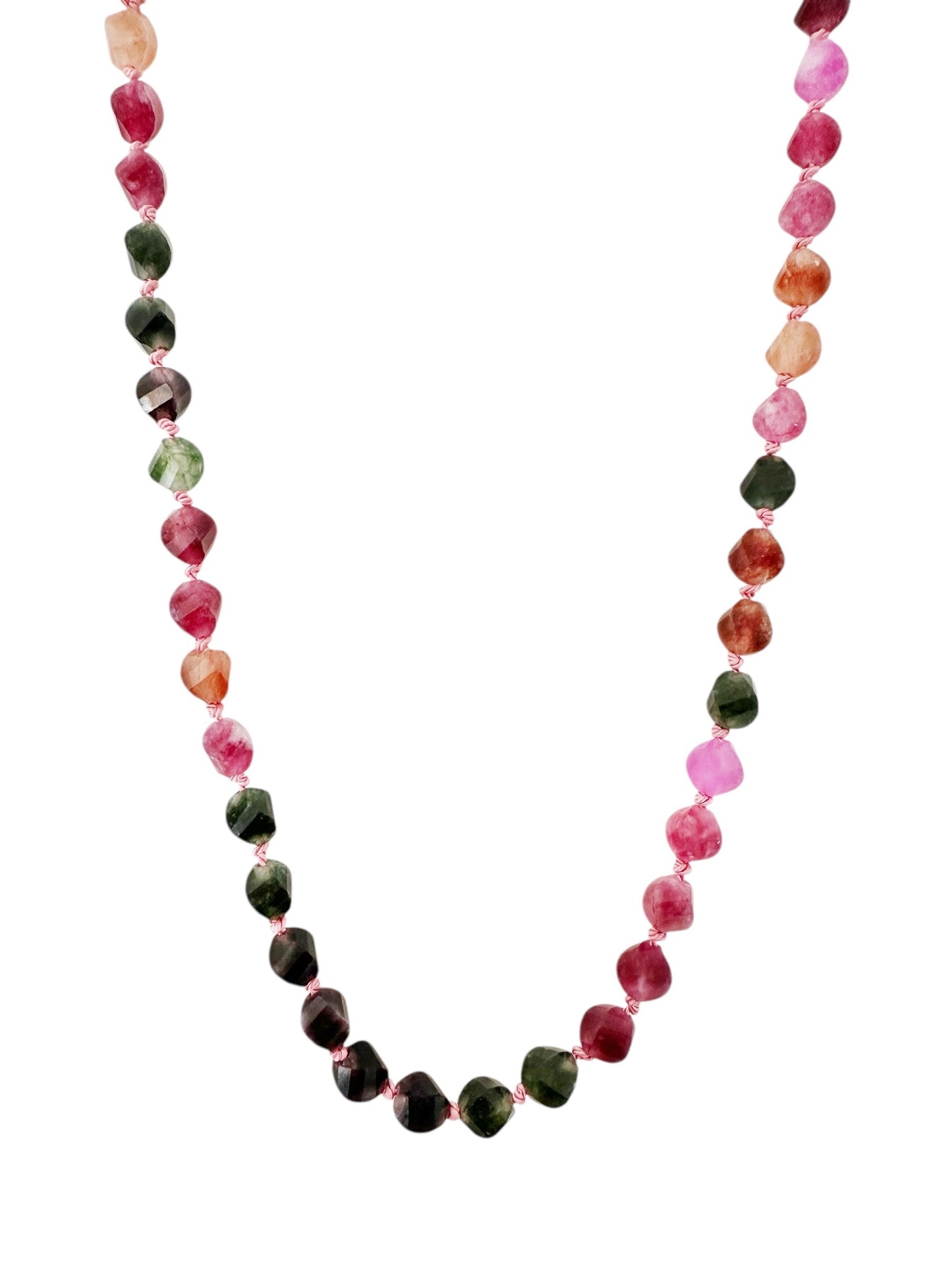 Multi Tourmaline Gemstone Necklace