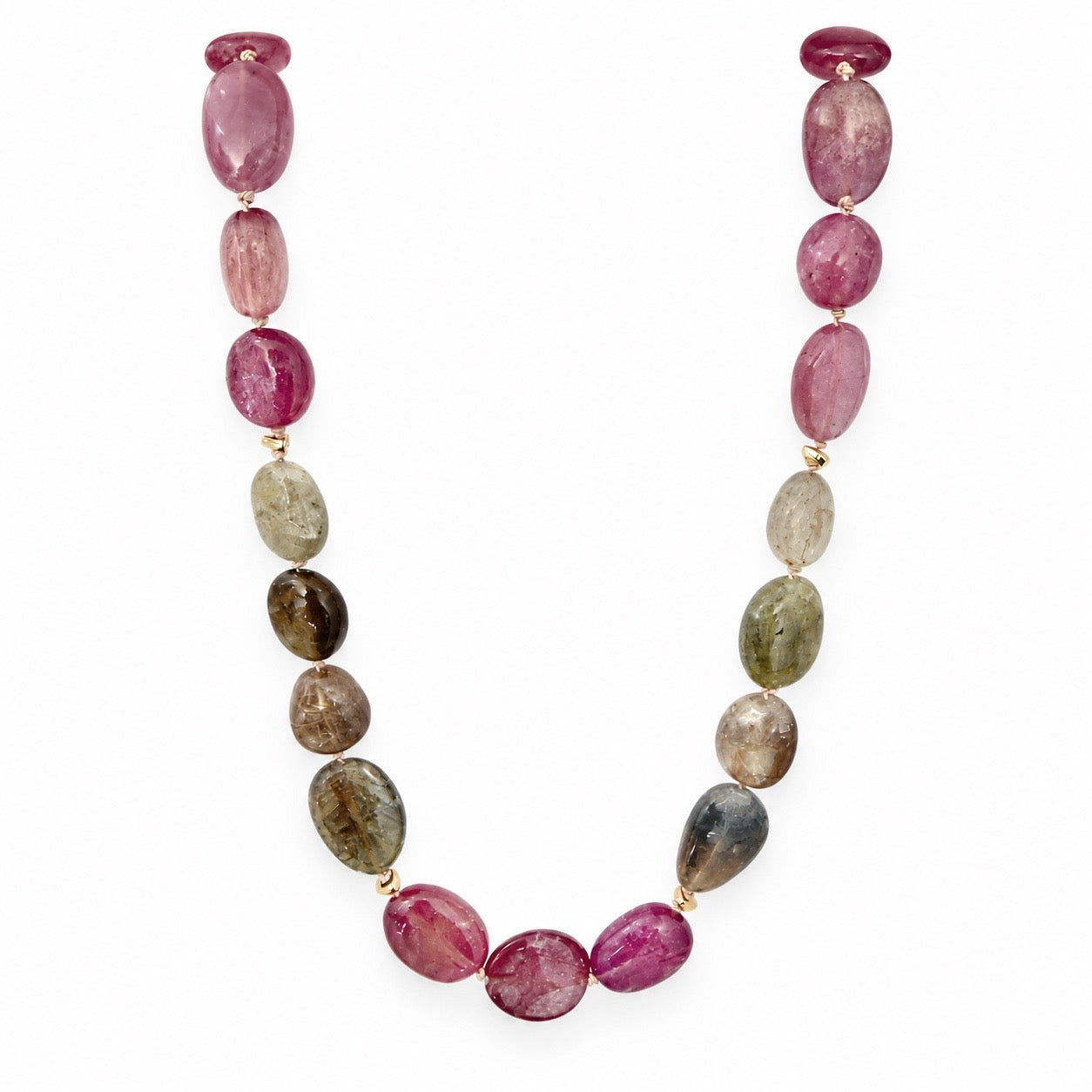 Muted Sapphire Gemstone Necklace