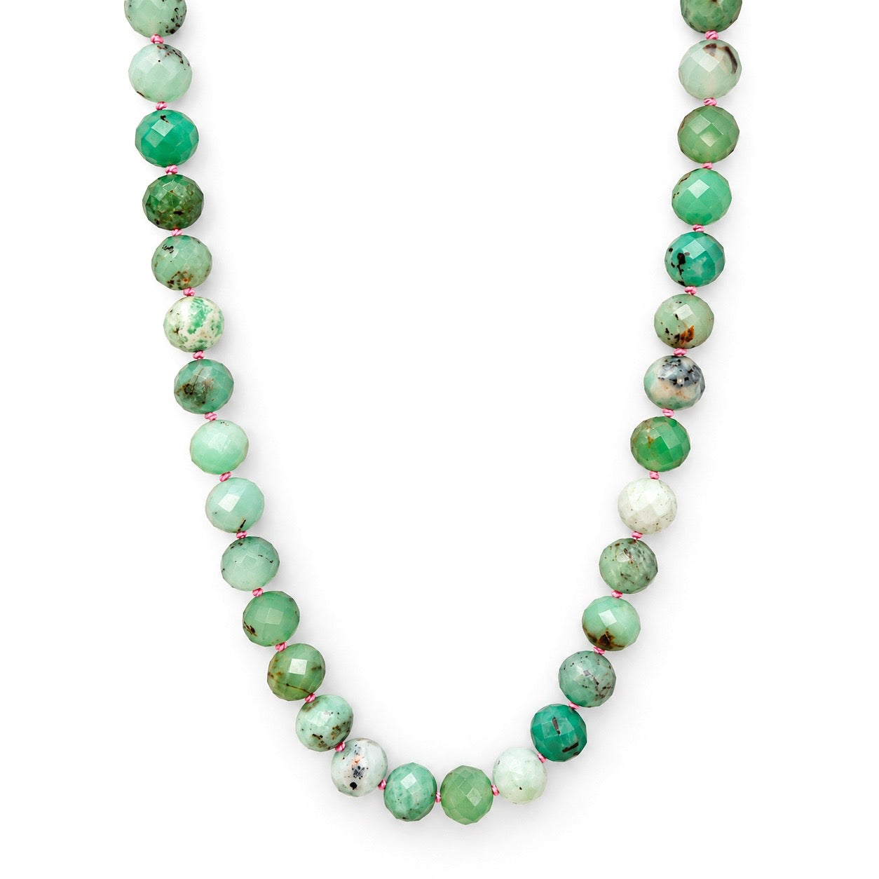 Chrysoprase Gemstone Necklace