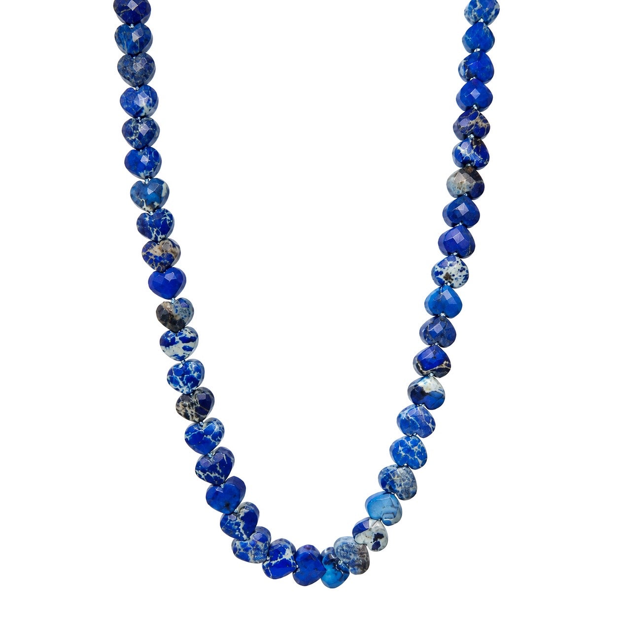 Lapis Heart Gemstone Necklace