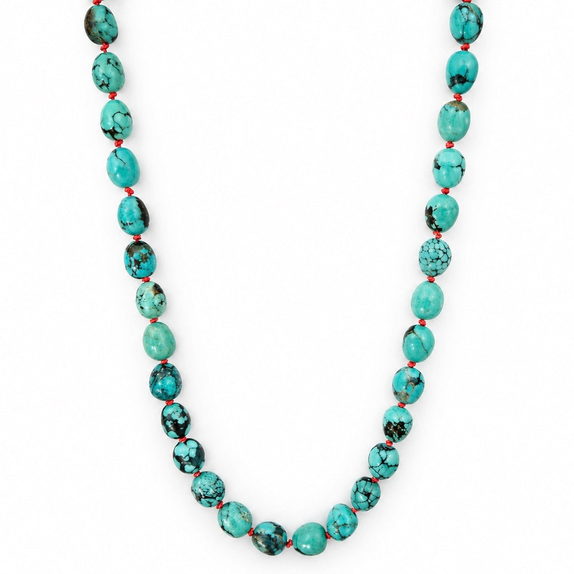 Turquoise Barrel Necklace