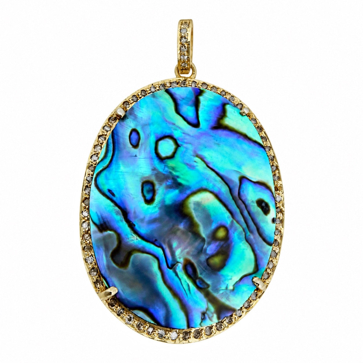 Abalone Diamond Pendant
