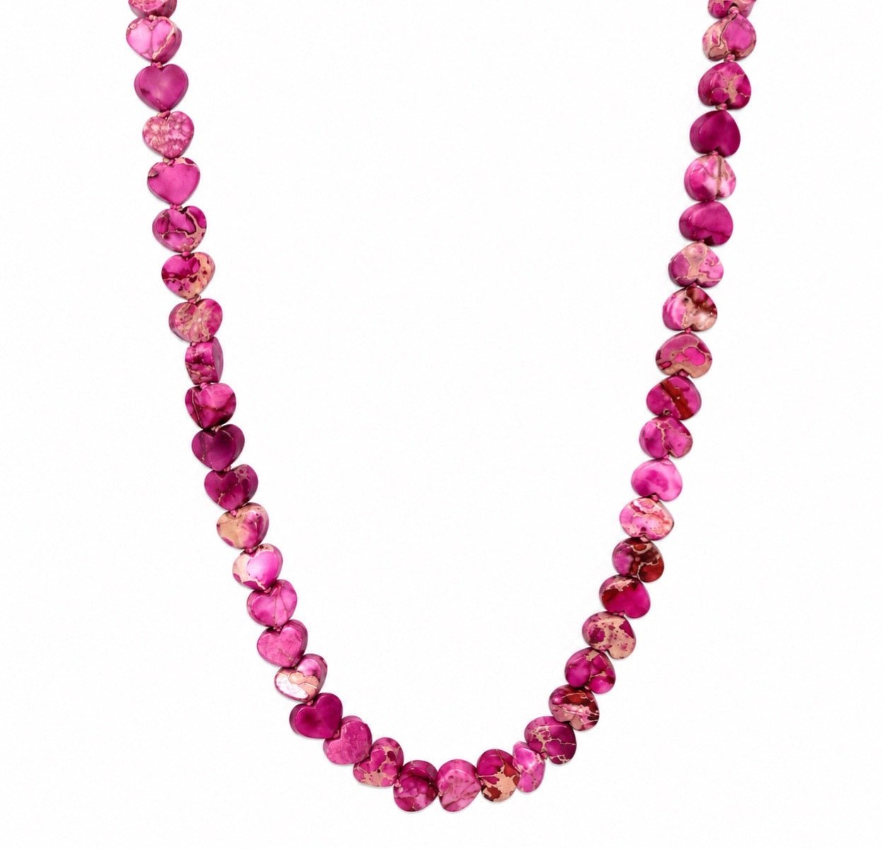 Magenta Heart Necklace