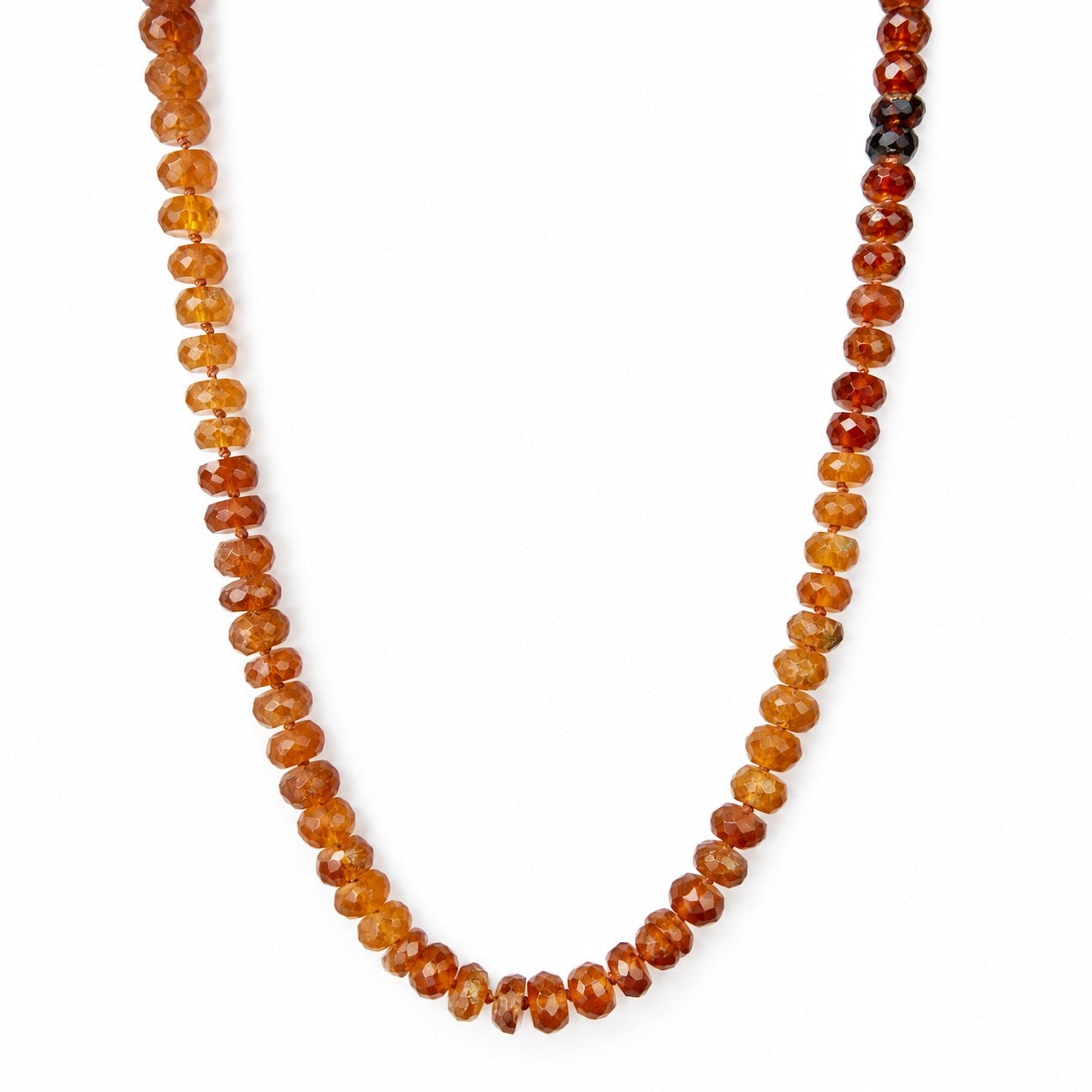 Hessonite Garnet Gemstone Necklace