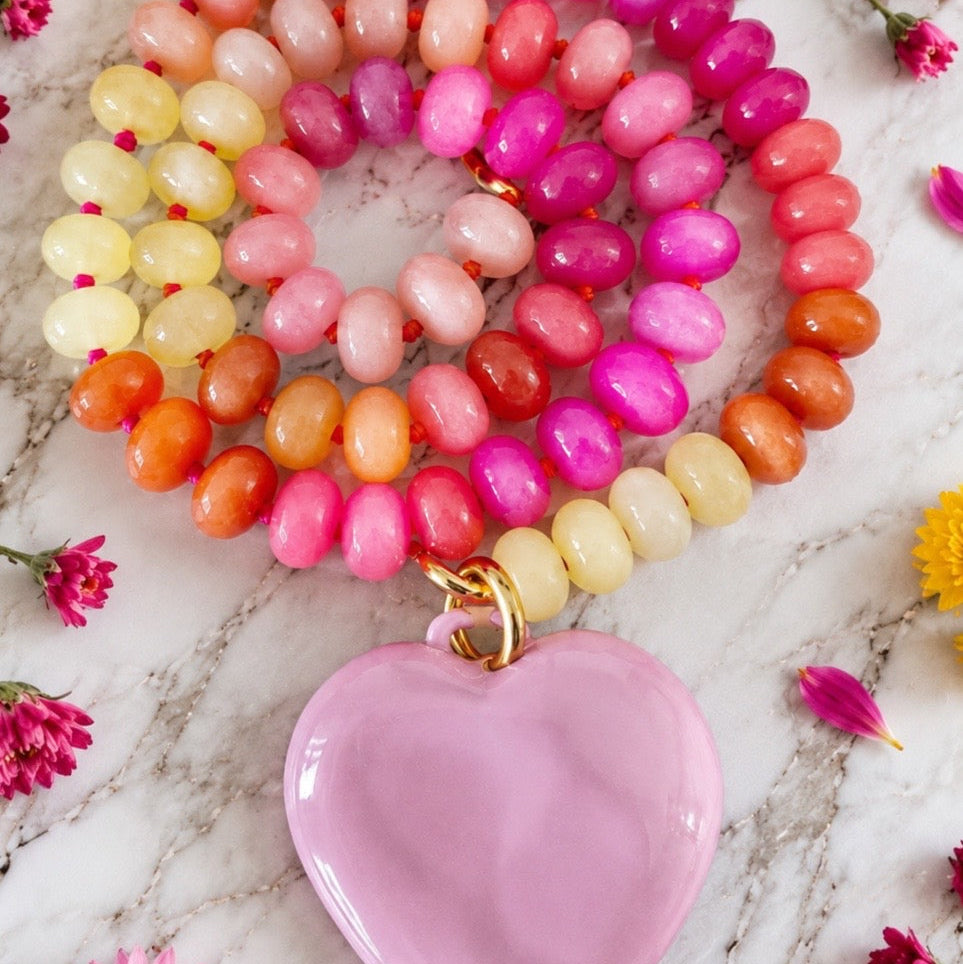 Fruity Jade Gemstone Necklace