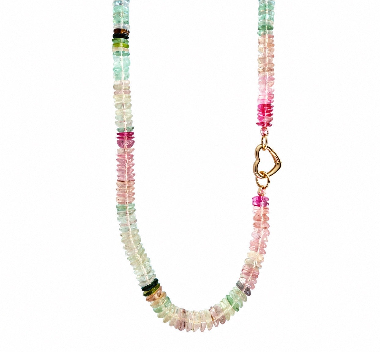 Pastel Tourmaline Gemstone Necklace