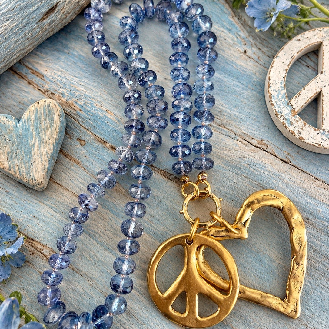 Blue Quartz Gemstone Necklace