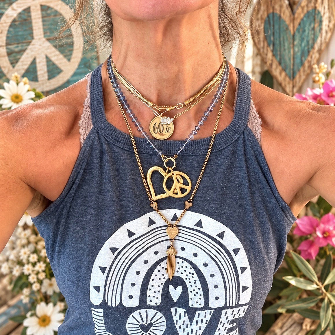 Blue Quartz Gemstone Necklace