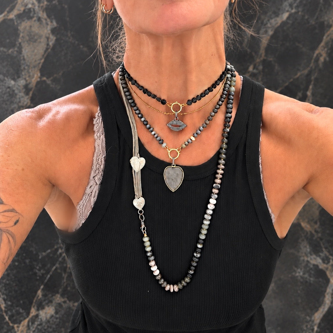 Smoke and Stone Gemstone Necklace