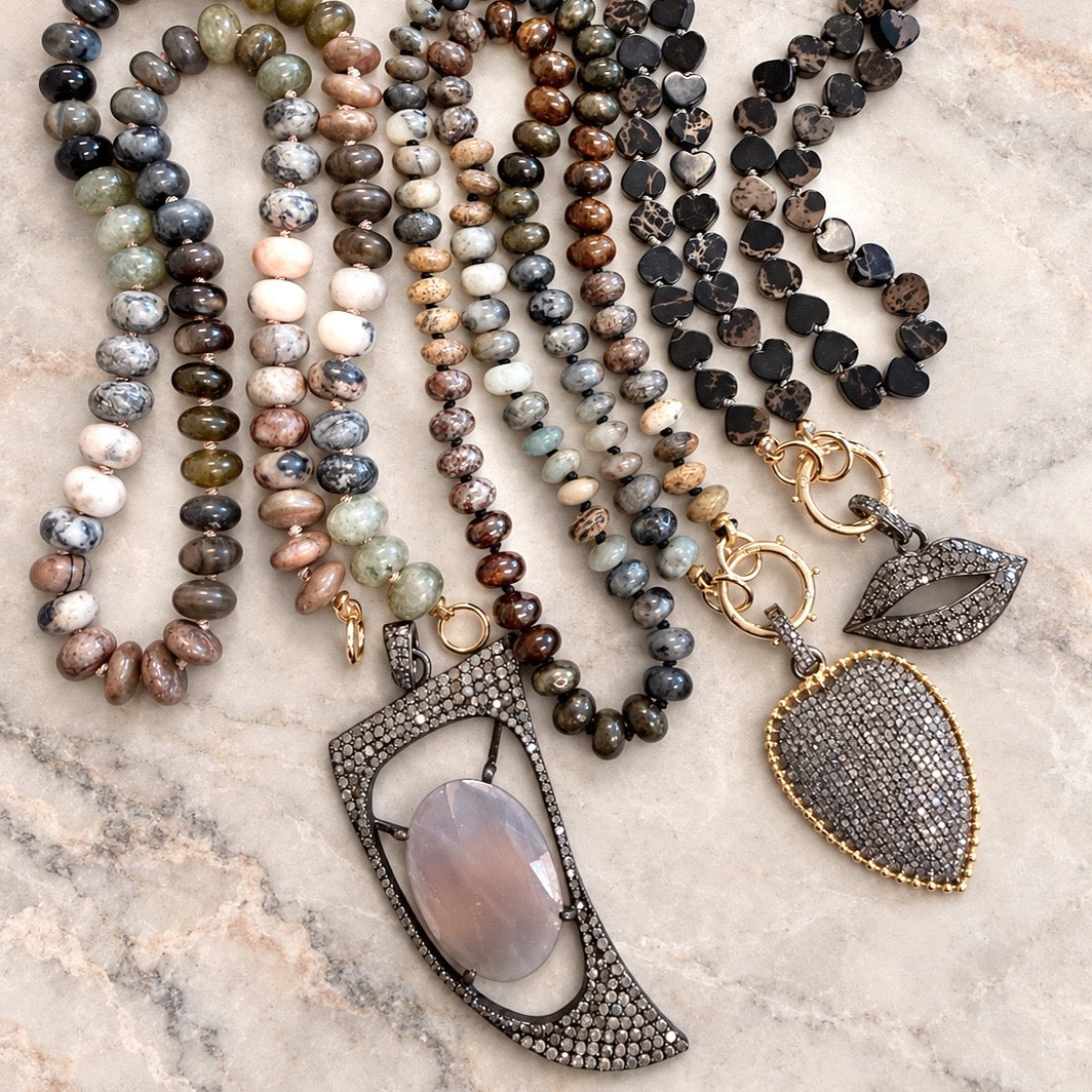 Smoke and Stone Gemstone Necklace