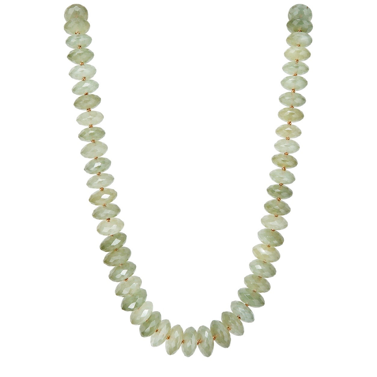 Sage Green Gemstone Necklace