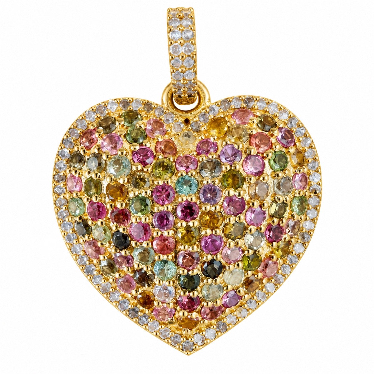 Tourmaline Puffy Heart