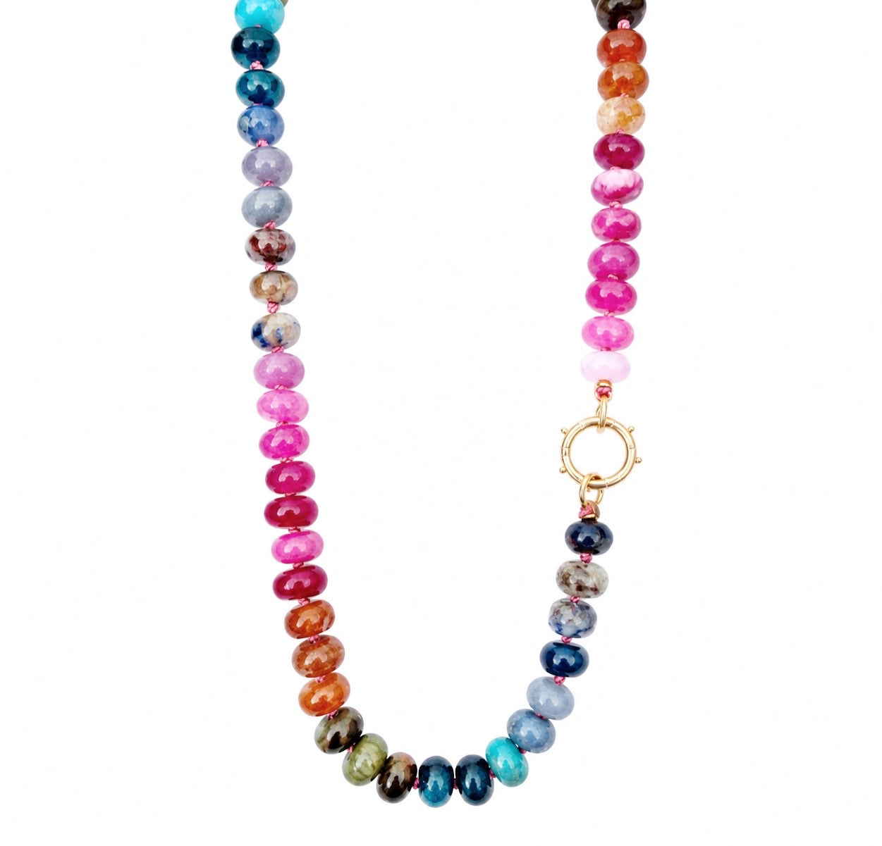 Jewel Tone Gemstone Necklace