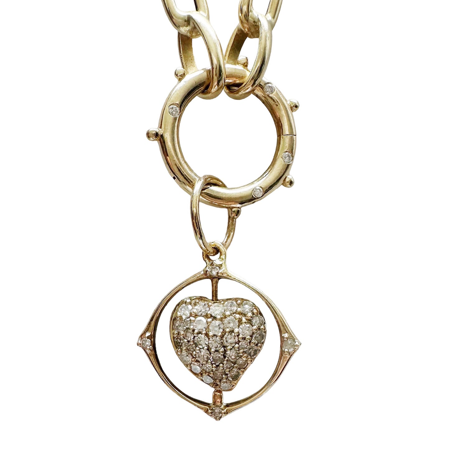 Double Sided Heart Charm