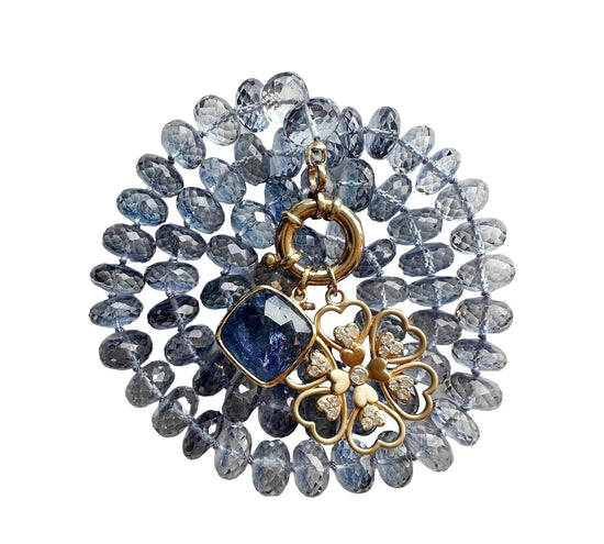 Blue Quartz Gemstone Necklace