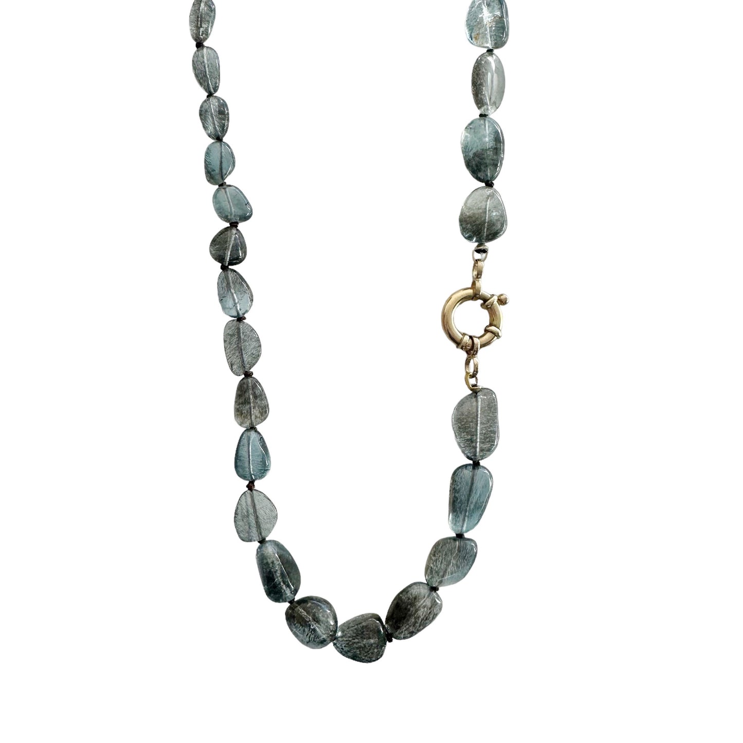 Copper Aquamarine Gemstone Necklace