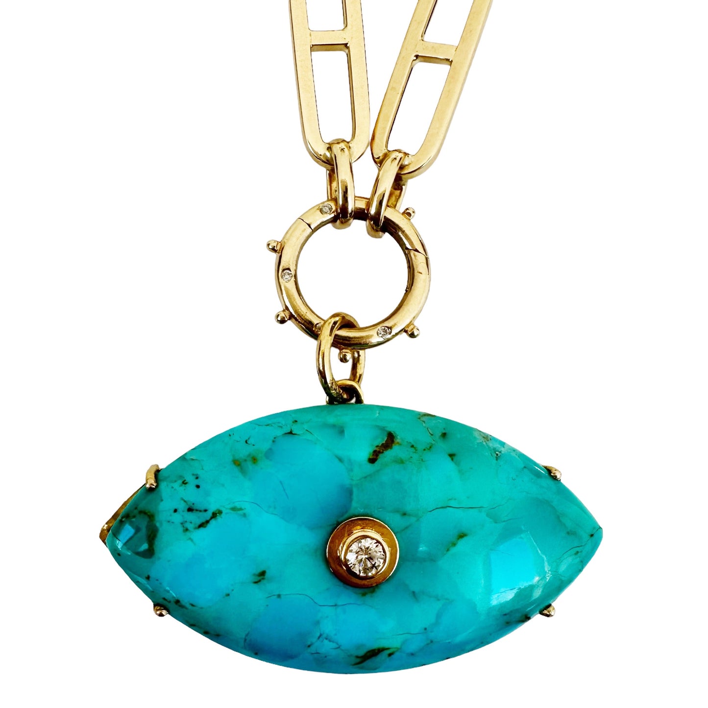 Load image into Gallery viewer, Turquoise Evil Eye Charm
