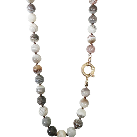 Botswana Agate Gemstone Necklace