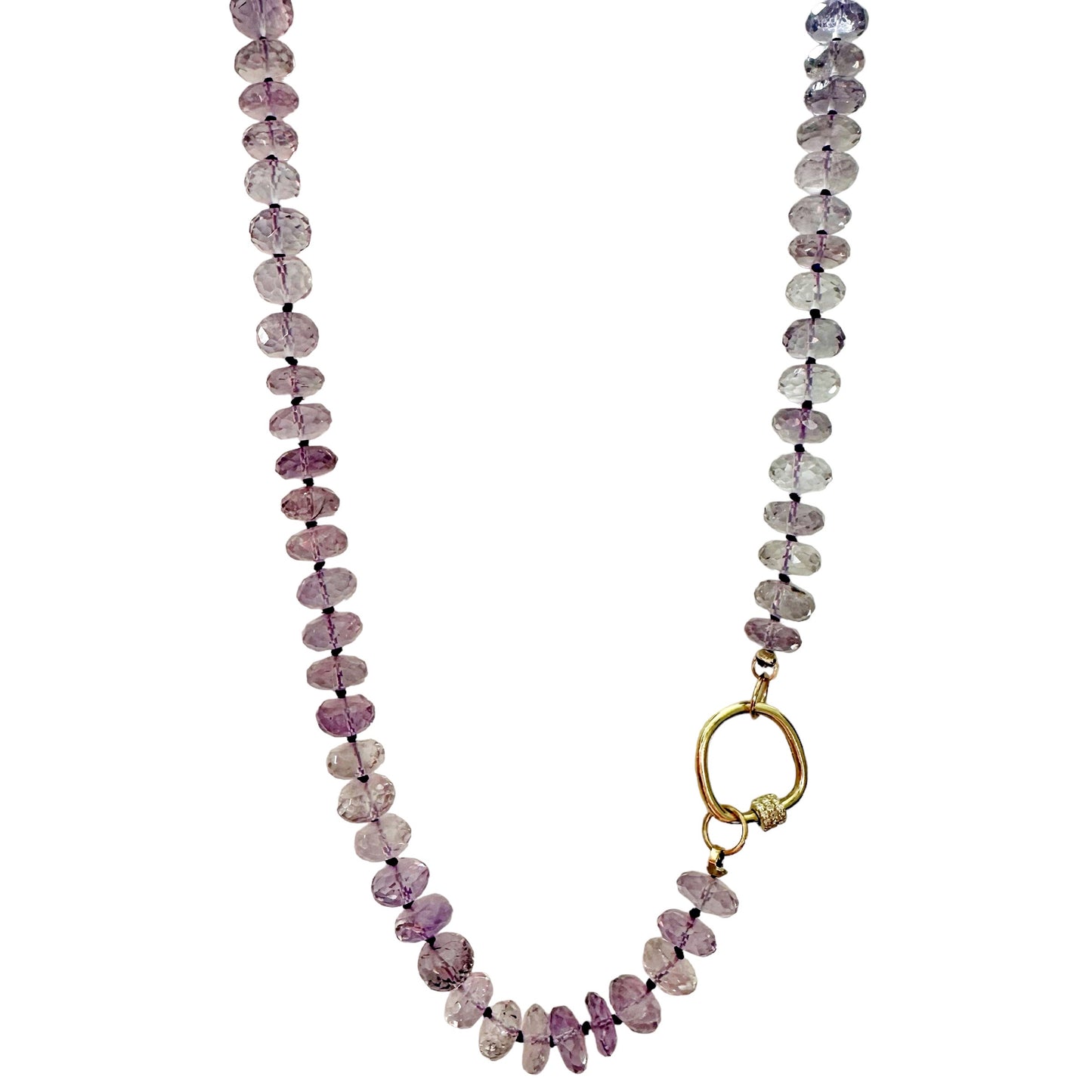 Load image into Gallery viewer, Pink Amethyst Gemstone Necklace
