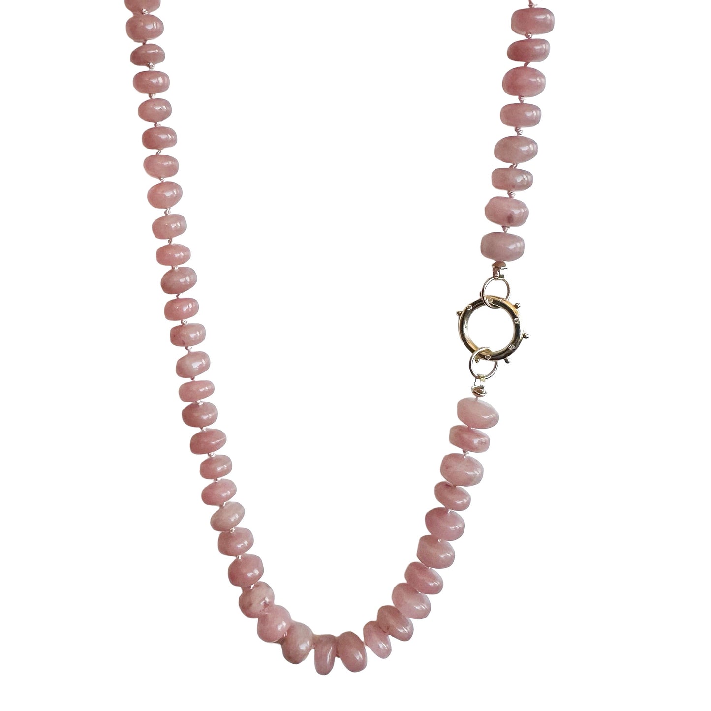 Load image into Gallery viewer, Guava Quartz Gemstone Necklace
