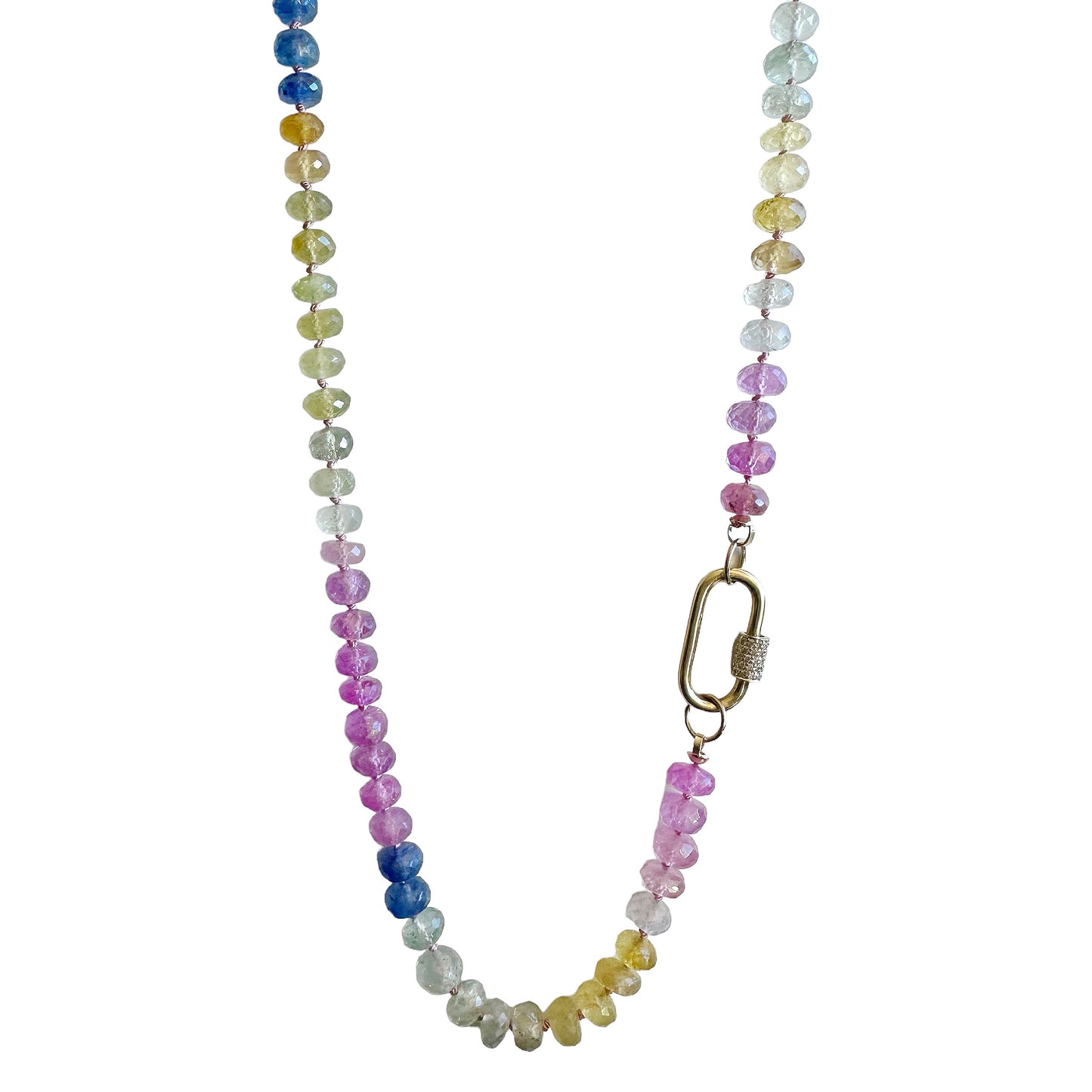 Multi Sapphire Gemstone Necklace