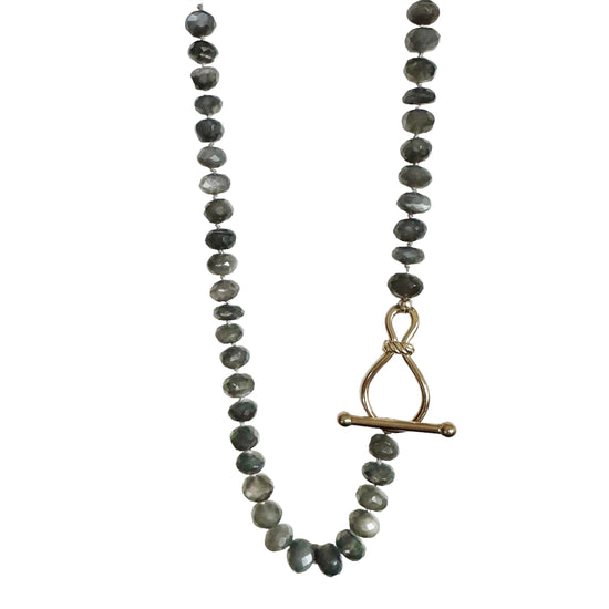 Grey Moonstone Gemstone Necklace