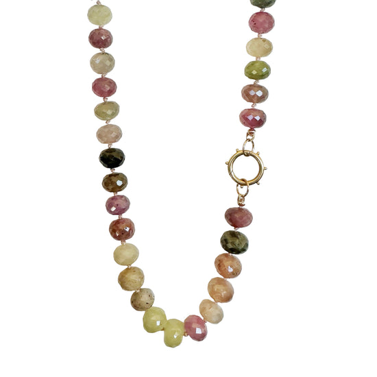 Load image into Gallery viewer, Muted Sapphire Gemstone Necklace
