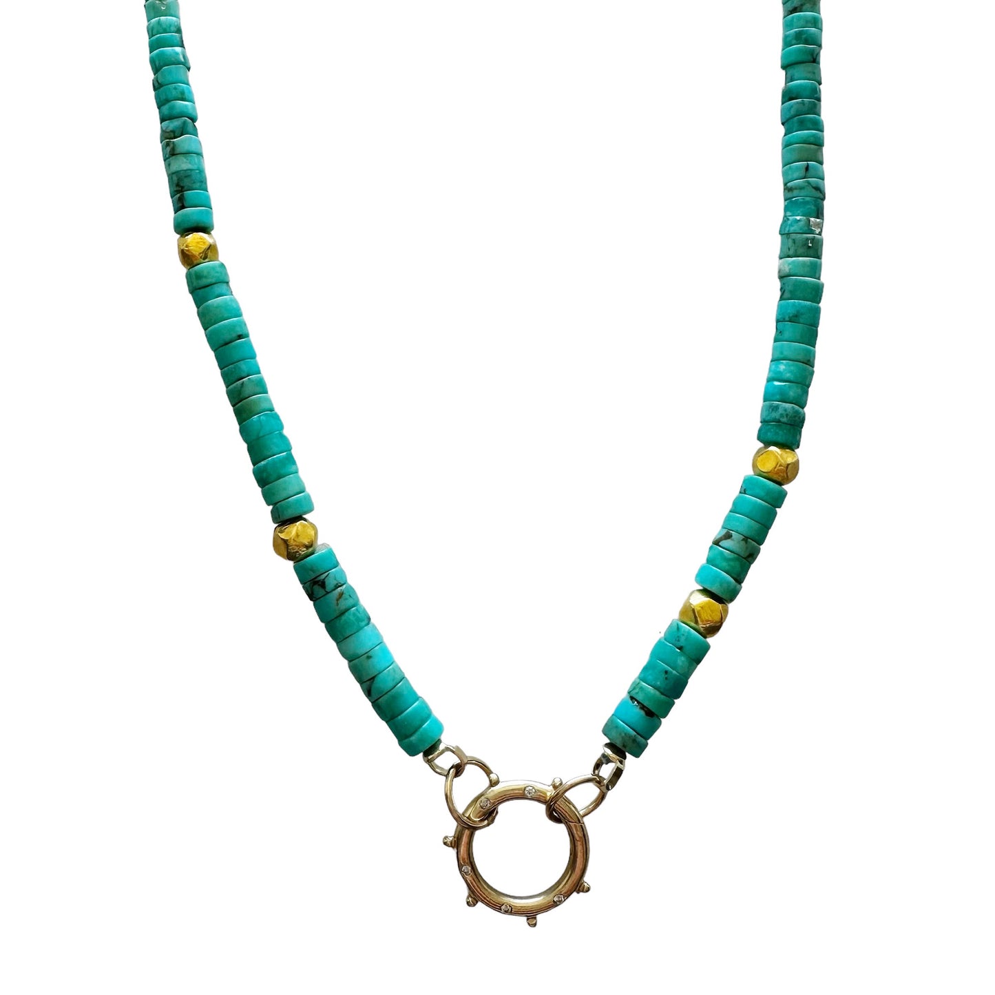 Turquoise Heishi Gemstone Necklace