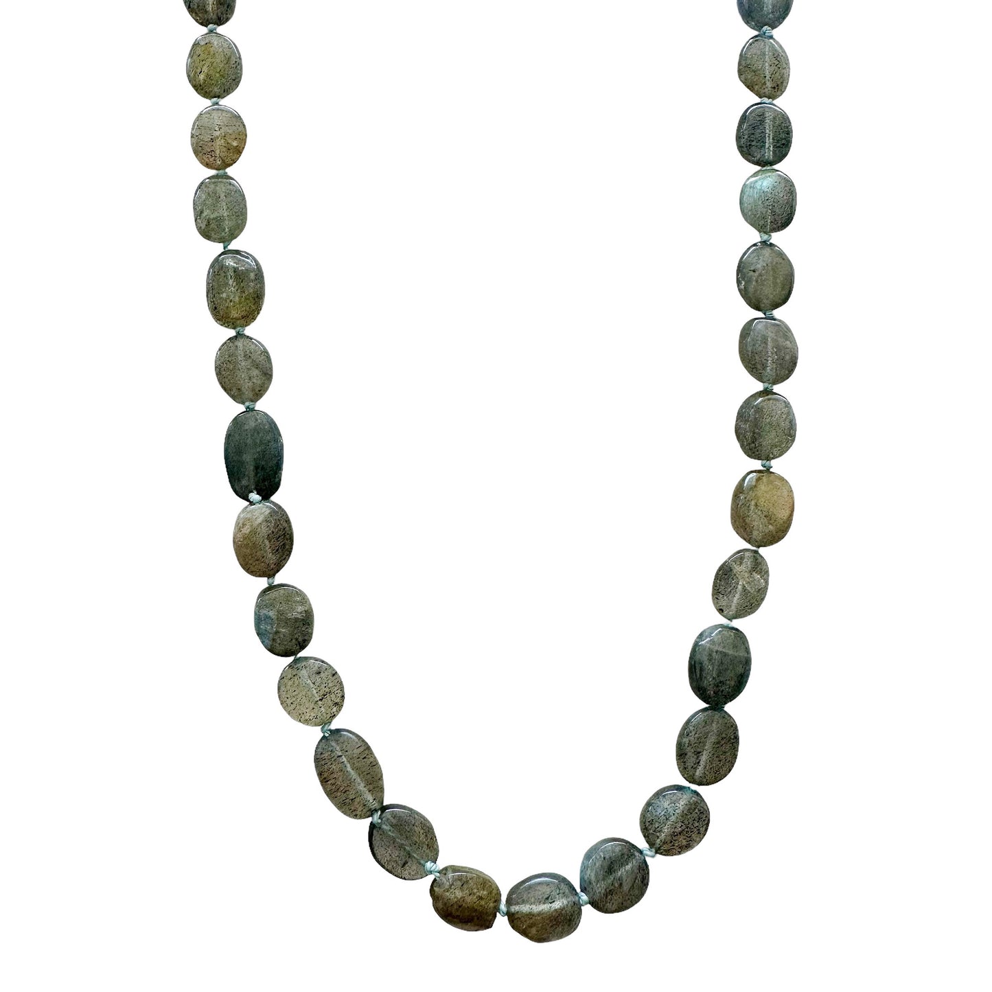 Labradorite Oval Gemstone Necklace