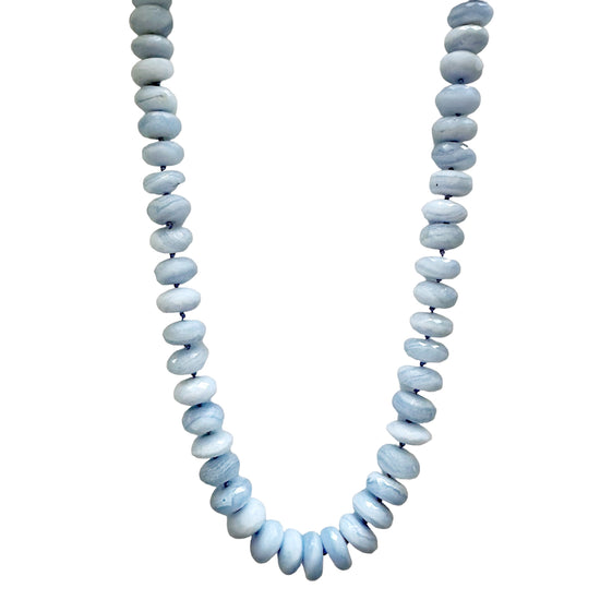 Blue Lace Agate Gemstone Necklace