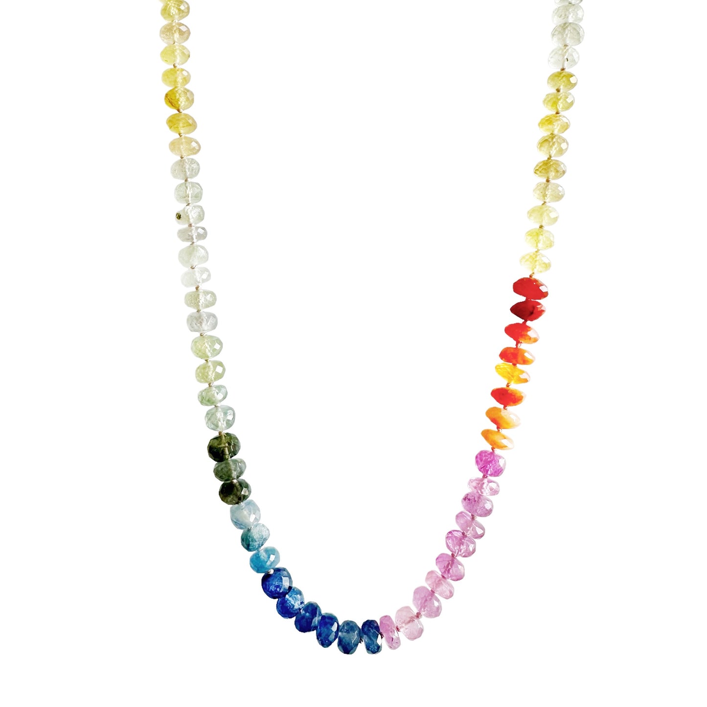 Sapphire Rainbow Gemstone Necklace