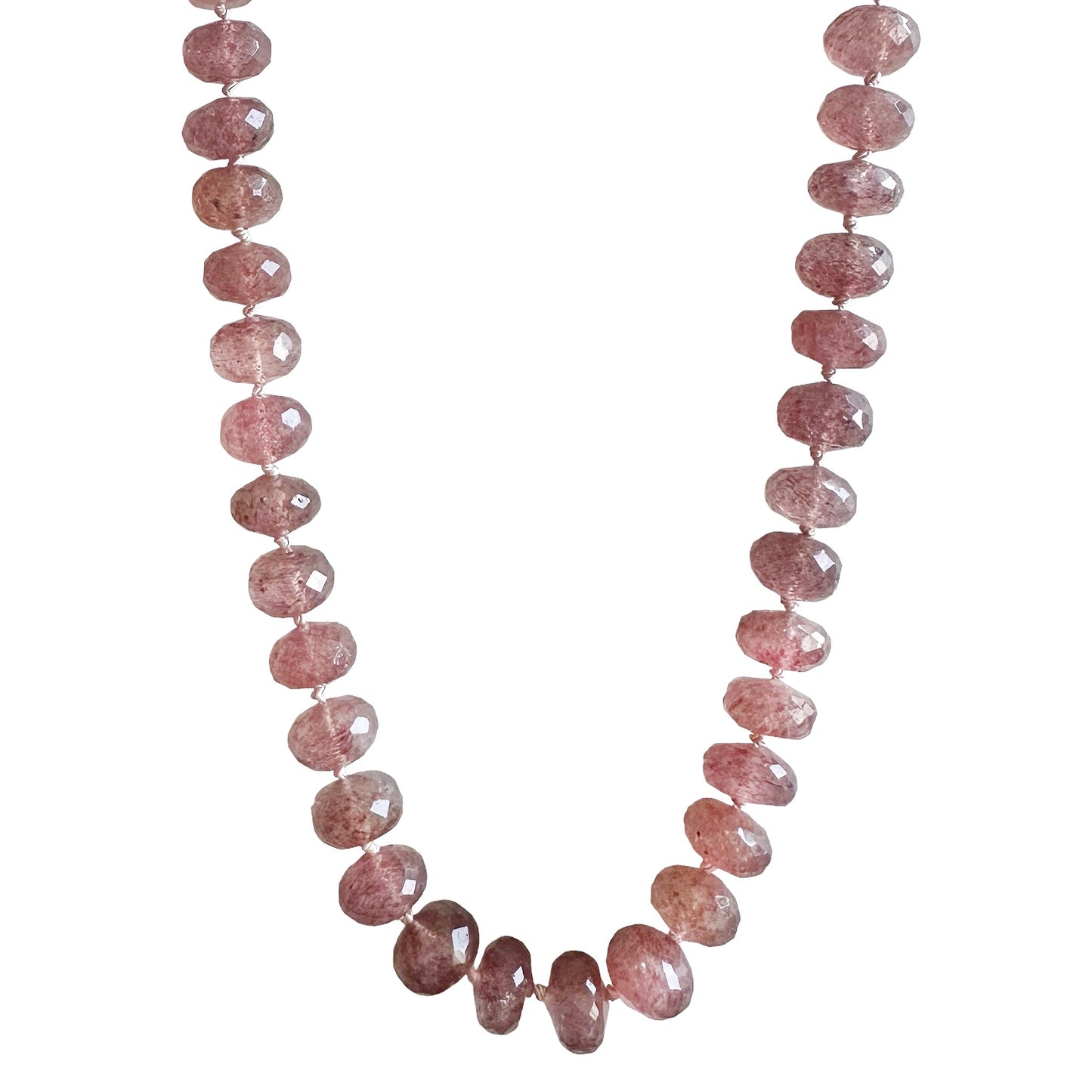 Strawberry Quartz Gemstone Necklace